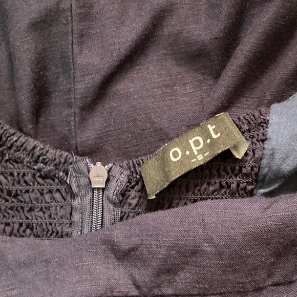 O.P.T. Violetta Midi Dress Navy Sz. S - Picture 9 of 10